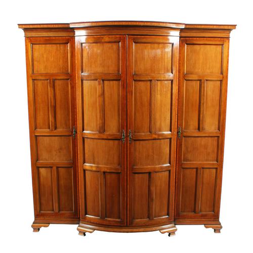 Mahogany Breakfront Hall Wardrobe (1 of 8) Mahogany Breakfront Hall Wardrobe (1 of 8)