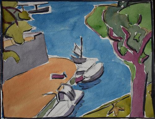 LoÏs Hutton Avant-Garde Art Deco Watercolour 1920 (1 of 8) LoÏs Hutton Avant-Garde Art Deco Watercolour 1920 (1 of 8)