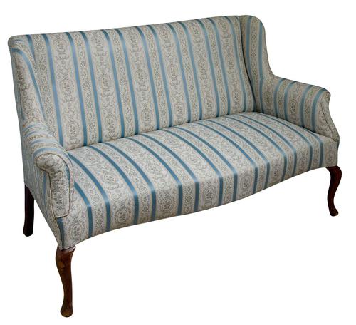 2 Seater Sofa on Plain Cabriole Legs c.1920 (1 of 5) 2 Seater Sofa on Plain Cabriole Legs c.1920 (1 of 5)