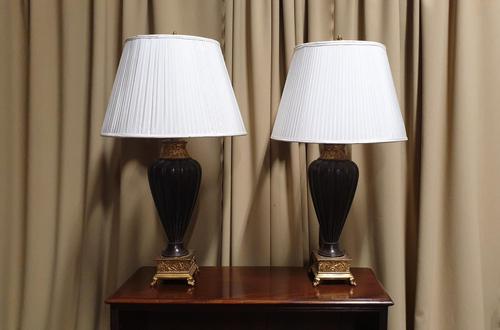 Pair of Urn Shaped Lamps (1 of 8)