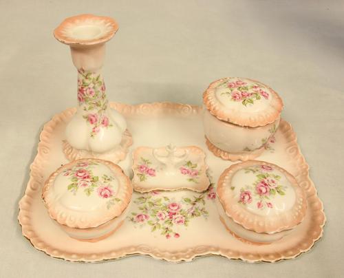 Decorated China Dressing Table Set (1 of 6)