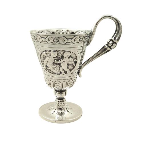 Antique Victorian Sterling Silver Christening Mug 1866 (1 of 9)