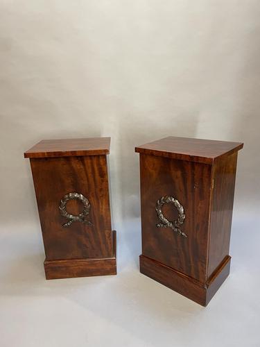 Pair of Mahogany Pedestal Cabinets (1 of 12)