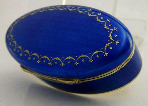 David Anderen Norwegian Sterling Silver Gilt Enamel Snuff Box C1900 Norway (1 of 12)