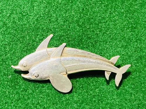 Silver Dolphin Brooch (1 of 7)