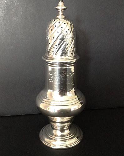 Substantial Antique George II Silver Caster - Wood 1752 (1 of 7) Substantial Antique George II Silver Caster - Wood 1752 (1 of 7)