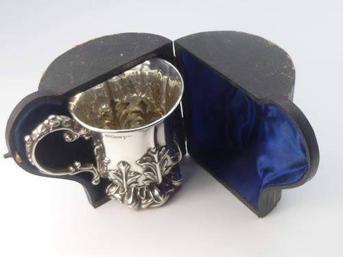 Edwardian Silver Christening Mug & Box (1 of 10) Edwardian Silver Christening Mug & Box (1 of 10)