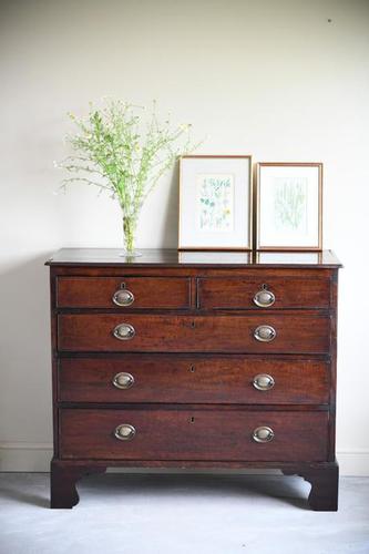 19th Century Mahogany Chest of Drawers (1 of 12)