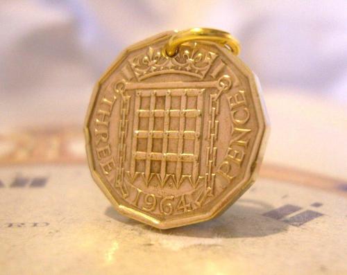 Vintage 1964 Pocket Watch Chain Coin Fob Lucky Truppenny Bit Old 3d Coin Fob (1 of 7) Vintage 1964 Pocket Watch Chain Coin Fob Lucky Truppenny Bit Old 3d Coin Fob (1 of 7)