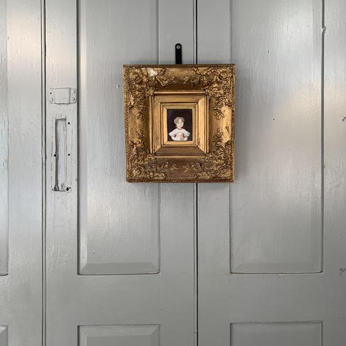 Antique Victorian portrait in oil of a young girl child in ornate gesso frame 2 of 2 (1 of 10) Antique Victorian portrait in oil of a young girl child in ornate gesso frame 2 of 2 (1 of 10)