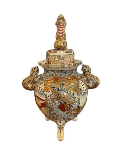 Unusual Antique Satsuma Vase & Cover (1 of 5) Unusual Antique Satsuma Vase & Cover (1 of 5)