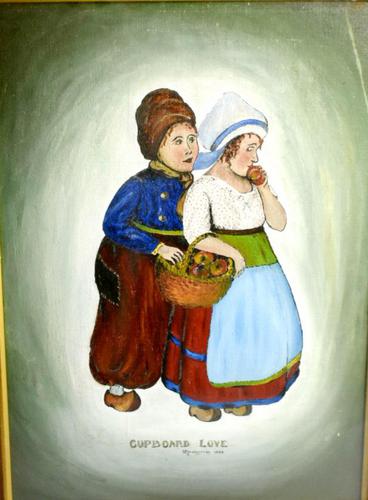 Early 20th Century Dutch Comical oil on canvas by H Rowbotham (1 of 12) Early 20th Century Dutch Comical oil on canvas by H Rowbotham (1 of 12)