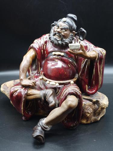 Large Early 20th Century Chinese Shiwan Figure of Zhong Kui (1 of 5)