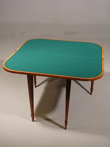 Very Good George III Period Satinwood Card Table (1 of 6) Very Good George III Period Satinwood Card Table (1 of 6)