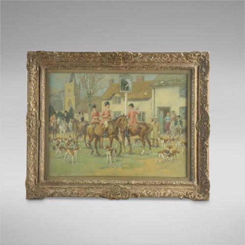 Jack Orr - Watercolour - Hunt Meet (1 of 3) Jack Orr - Watercolour - Hunt Meet (1 of 3)