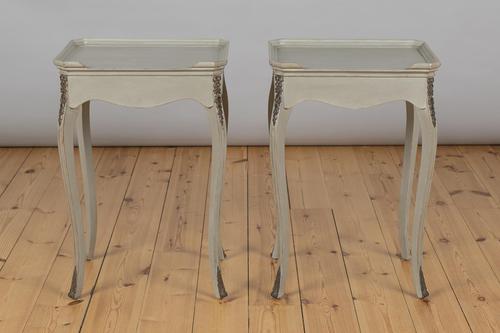 Pair of French Painted Bedside Cabinets / Tables (1 of 8)