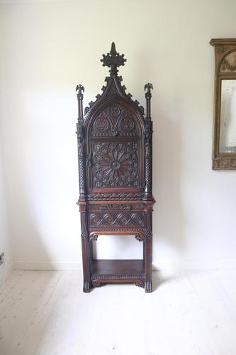 18th Century Gothic Revival Arched Ecclesiastical Cabinet / Tabernacle on Stand 1797 (1 of 54)