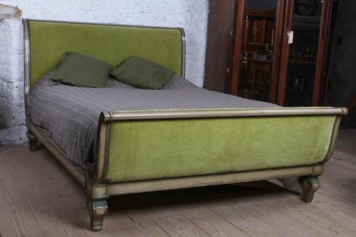 Fabulous Early French Upholstered Sleigh Bed (1 of 8) Fabulous Early French Upholstered Sleigh Bed (1 of 8)