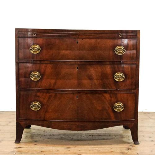 Antique 19th Century Bow Front Chest of Drawers (1 of 10)