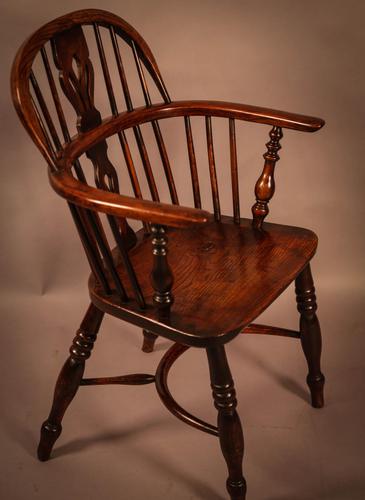 Ash & Elm Windsor Chair Stamped F Walker Rockley (1 of 10)