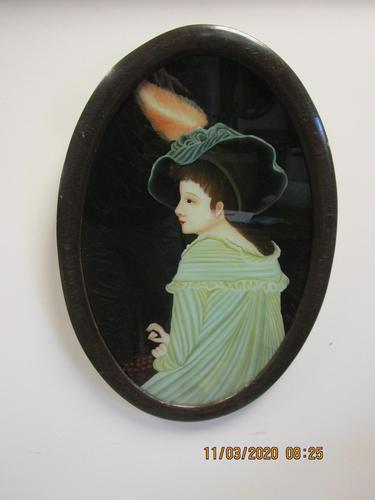 19th Century Continental Reverse Glass Painting (1 of 5)