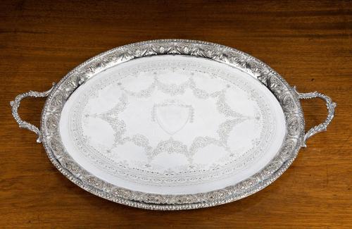 Very Good Quality Early 20th Century Oval Tray (1 of 5) Very Good Quality Early 20th Century Oval Tray (1 of 5)