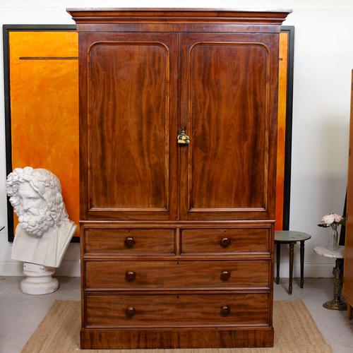 Wardrobe Compactum Linen Press Flame Mahogany (1 of 13) Wardrobe Compactum Linen Press Flame Mahogany (1 of 13)