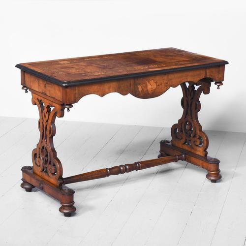 Victorian Inlaid Library Table (1 of 9)