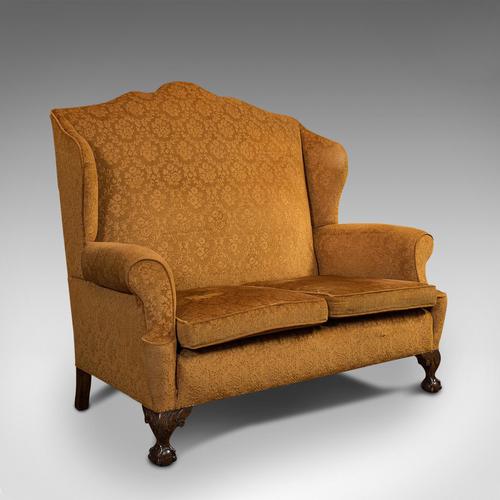 Antique Queen Anne Style Sofa, English, Two Seat Settee, Victorian, Circa 1880 (1 of 10)