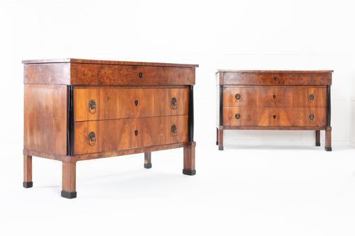 Pair of Early 19th Century Italian Walnut Chest of Drawers (1 of 10)