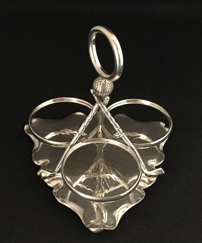 Silver Plated Golf Theme Cruet Holder c.1880 (1 of 3) Silver Plated Golf Theme Cruet Holder c.1880 (1 of 3)
