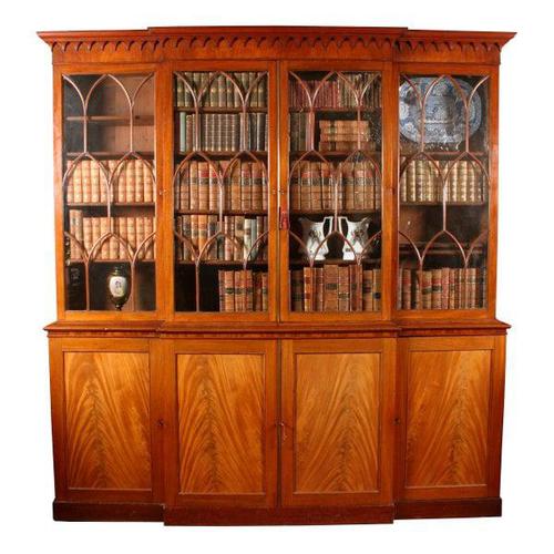Georgian Mahogany Breakfront Bookcase (1 of 6) Georgian Mahogany Breakfront Bookcase (1 of 6)