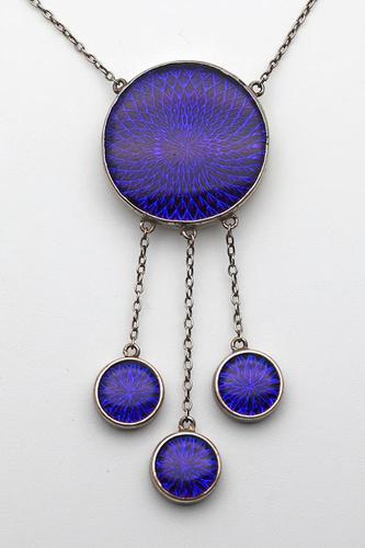 Early 20th Century Enamel Negligee Pendant (1 of 2)