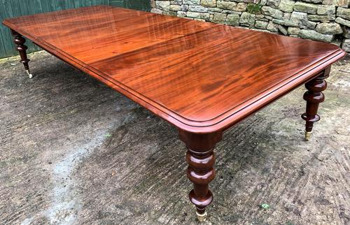 Very Large Victorian Mahogany Extending Dining Table (1 of 16)