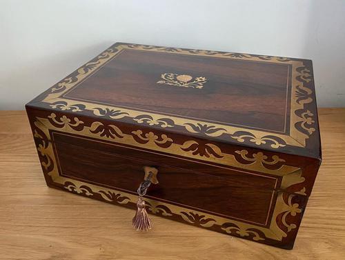 Rosewood Sewing Box (1 of 5) Rosewood Sewing Box (1 of 5)