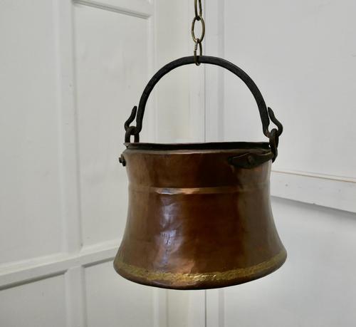 19th Century Beaten Copper Cooking Pot, Cauldron (1 of 4) 19th Century Beaten Copper Cooking Pot, Cauldron (1 of 4)