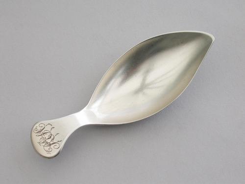 George III Silver 'Leaf Shape' Caddy Spoon by George Burrows, London, 1804 (1 of 9) George III Silver 'Leaf Shape' Caddy Spoon by George Burrows, London, 1804 (1 of 9)