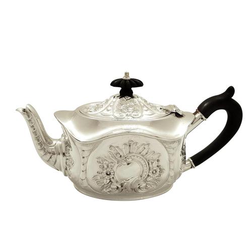Antique Victorian Sterling Silver Bachelor Teapot 1896 (1 of 8) Antique Victorian Sterling Silver Bachelor Teapot 1896 (1 of 8)