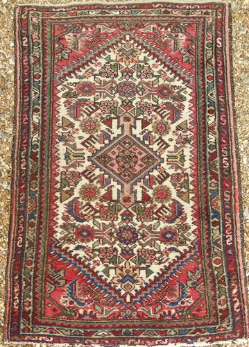 Small Hand Woven Hamadan Carpet (1 of 3) Small Hand Woven Hamadan Carpet (1 of 3)