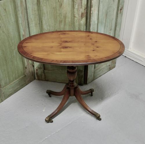 Oval Yew Wood Wine Table, Low Occasional Table (1 of 5) Oval Yew Wood Wine Table, Low Occasional Table (1 of 5)