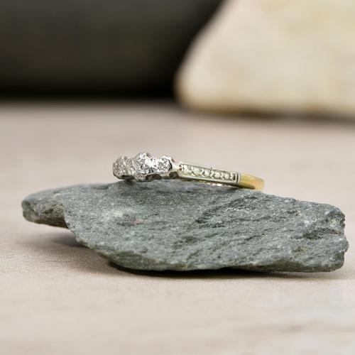 The Vintage Early 20th Century Three Diamond Ring (1 of 6) The Vintage Early 20th Century Three Diamond Ring (1 of 6)
