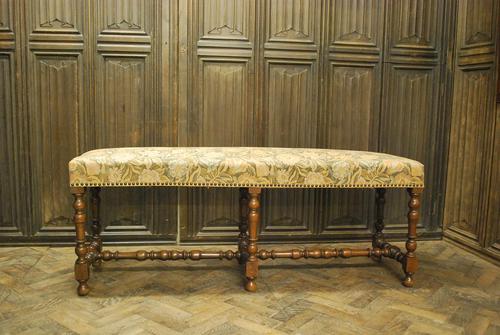 Large French Upholstered Stool (1 of 6) Large French Upholstered Stool (1 of 6)