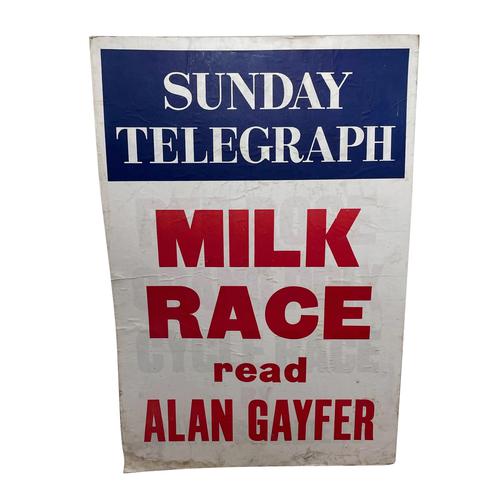 Vintage Advertising Poster Sunday Telegraph Milk Race c.1967 (1 of 23) Vintage Advertising Poster Sunday Telegraph Milk Race c.1967 (1 of 23)