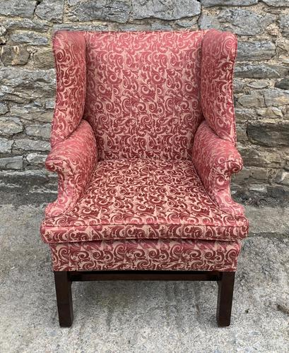 Victorian Mahogany Framed Wing Armchair (1 of 15)