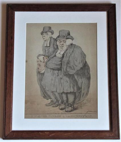 Original 18th Century Print by Robert Dighton, A Master Parson and His Journeyman, 1812 (1 of 9) Original 18th Century Print by Robert Dighton, A Master Parson and His Journeyman, 1812 (1 of 9)