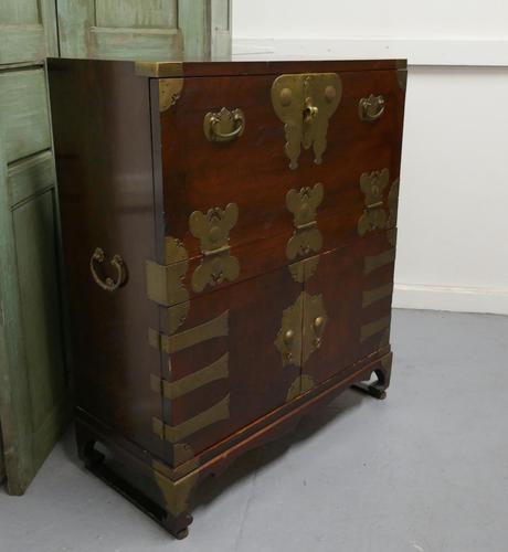 Oriental Style Campaign Bureau, Filing Cabinet with Secret Compartment (1 of 9)