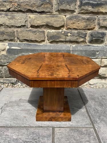 Art Deco Burr Walnut Coffee Table (1 of 6)