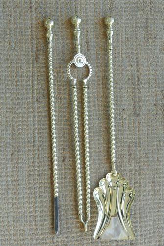 Quality Victorian Brass Fire Irons Companion Set Tongs Poker Shovel c.1895 (1 of 7) Quality Victorian Brass Fire Irons Companion Set Tongs Poker Shovel c.1895 (1 of 7)