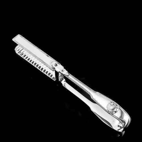 Antique Solid Silver Georgian Asparagus Tongs, Duke Sutherland Clan Crest - William Eley & William Fearn in London, 1820 (1 of 18) Antique Solid Silver Georgian Asparagus Tongs, Duke Sutherland Clan Crest - William Eley & William Fearn in London, 1820 (1 of 18)