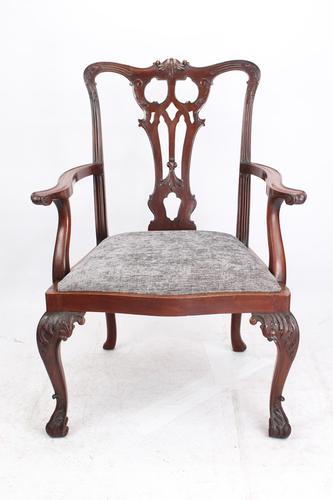Edwardian Mahogany Chippendale Desk Chair (1 of 13) Edwardian Mahogany Chippendale Desk Chair (1 of 13)